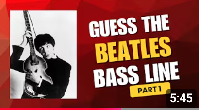 Beatles Bass Line Quiz