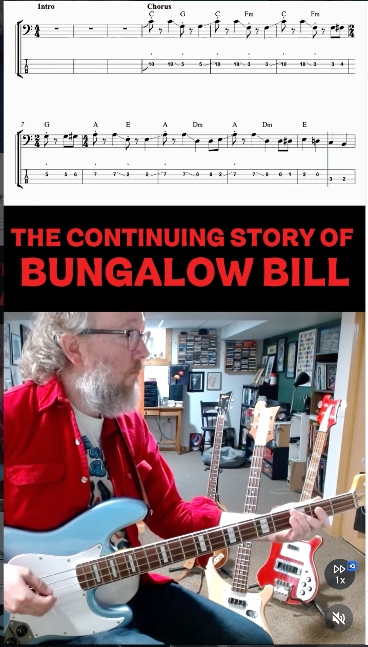 Rob plays The Continuing Story of Bungalow Bill