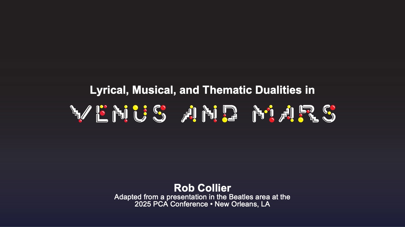 Analysis of Wings album Venus and Mars