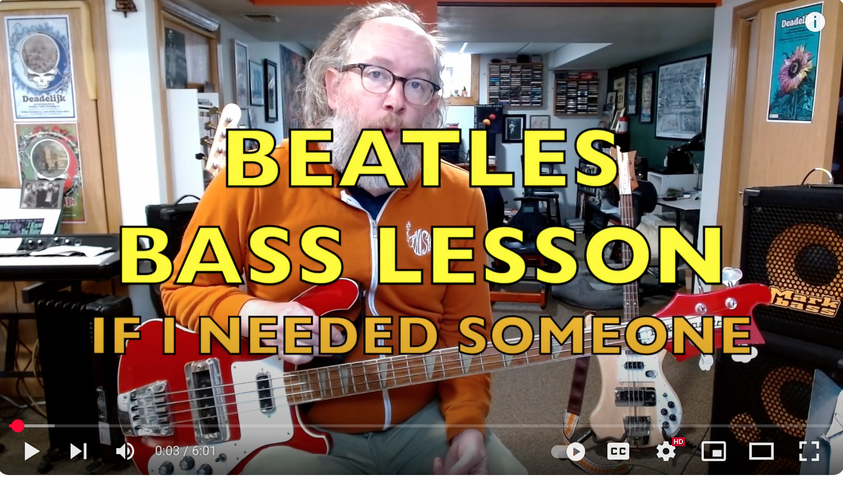 Beatles Bass Lessons - If I Needed Someone